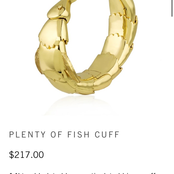 Noir NYC plenty of fish cuff - Picture 2 of 6